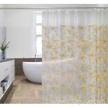 Wholesale PEVA Shower Curtain With Flower Printing